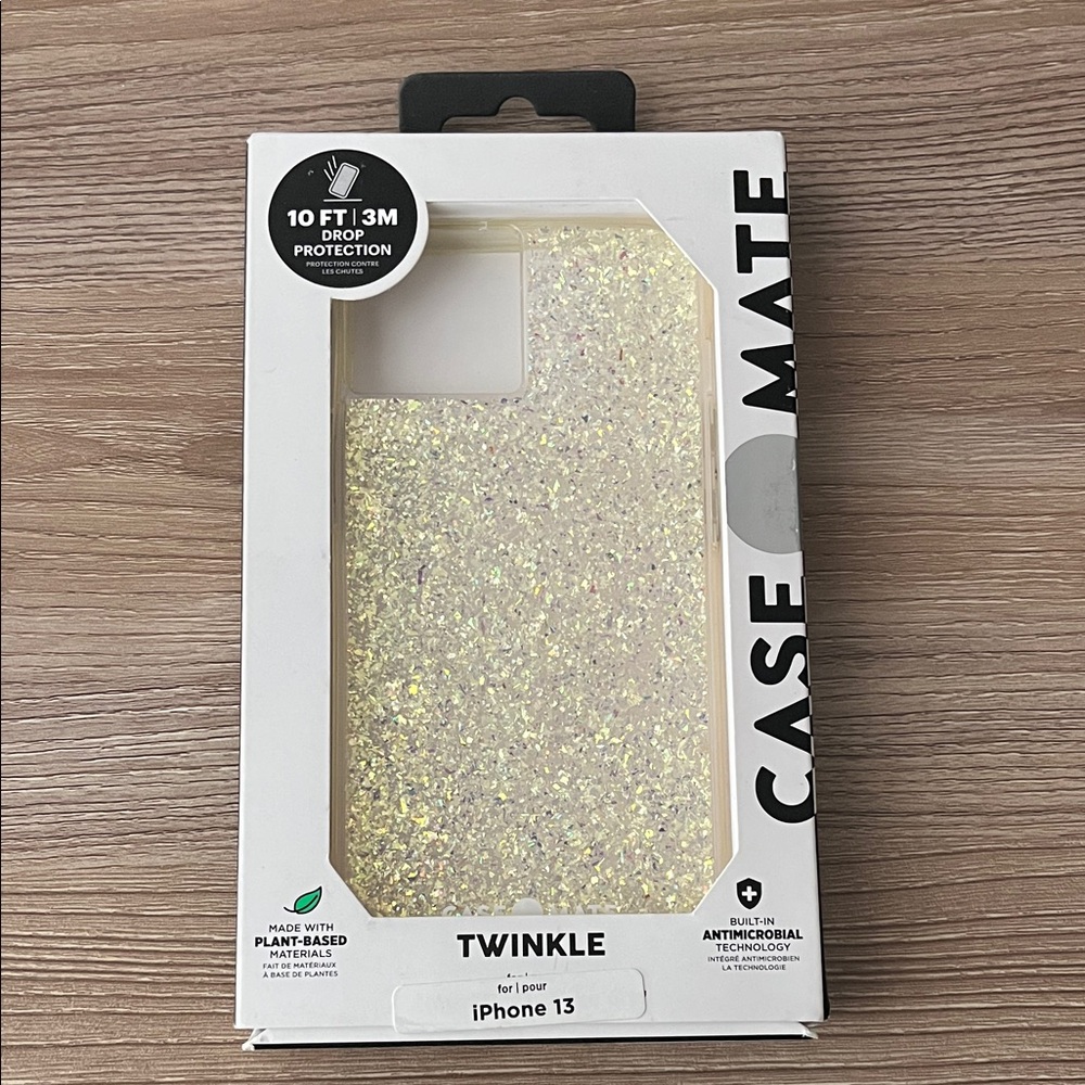 case-mate Twinkle Glitter iPhone 13 Case in Iridescent Gold